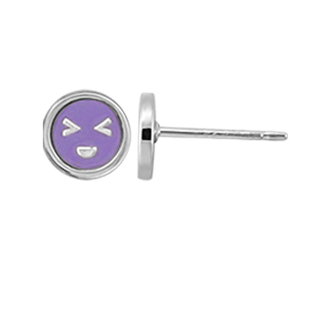 Boma, Sterling Silver, Earring, Emoji